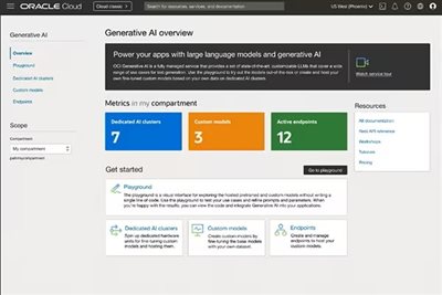 Oracle predstavil nové GenAI Cloud služby a funkcie